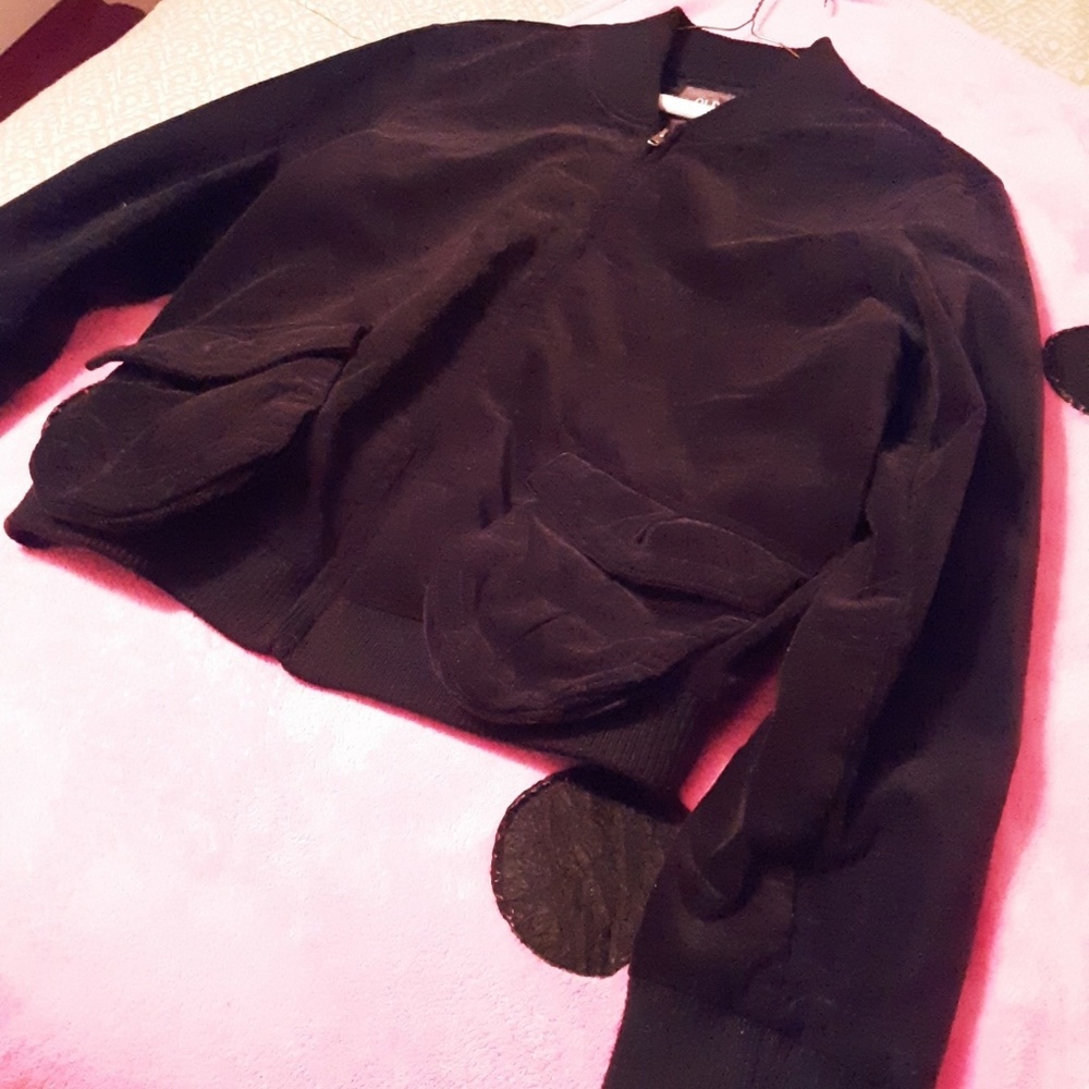 Old navy black suede jacket